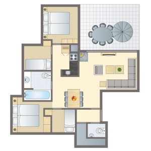 6-persoons bungalow 4 LGN 6C BG