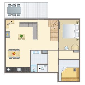 6-persoons bungalow 4 RHL 6CE BG